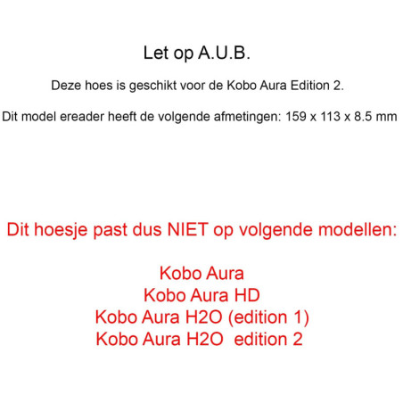 SleepCover Kobo Aura Edition 2 Cognac Bruin